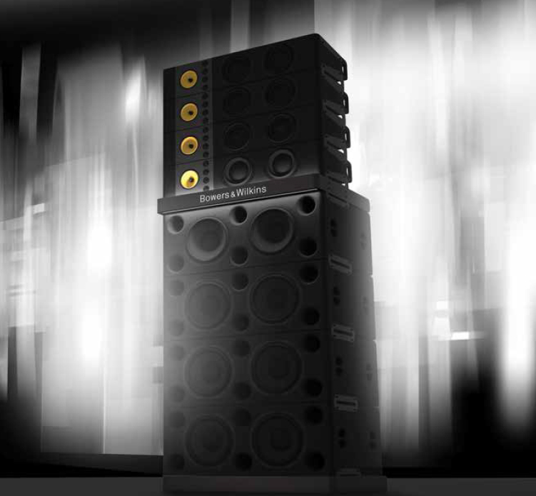 Il Sound System è composto da 4 moduli per le basse frequenze, ognuno con 2 driver da 38 cm, e altrettante unità per medio alti con 2 driver da 25 cm, 1 mid FST da 18 cm e 4 tweeter da 2,5 cm con sistema di accordo Nautilus. La pressione sonora è di 120 db a 8 mt!