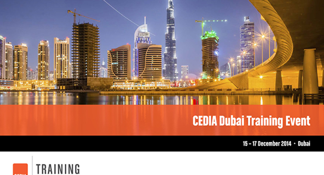 CEDIA: Seminari per Custom Installer a Dubai
