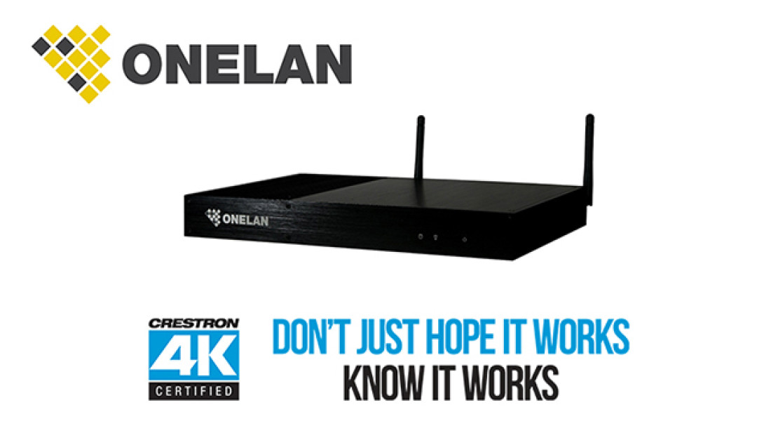 ONELAN, i player NTB-4K ottengono la certificazione Crestron 4K