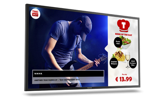 Toshiba Pro-Signage II: 24 ore al giorno, 7 giorni alla settimana