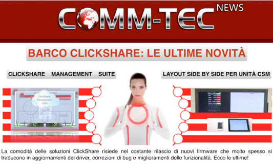 Barco ClickShare: aggiornamento costante