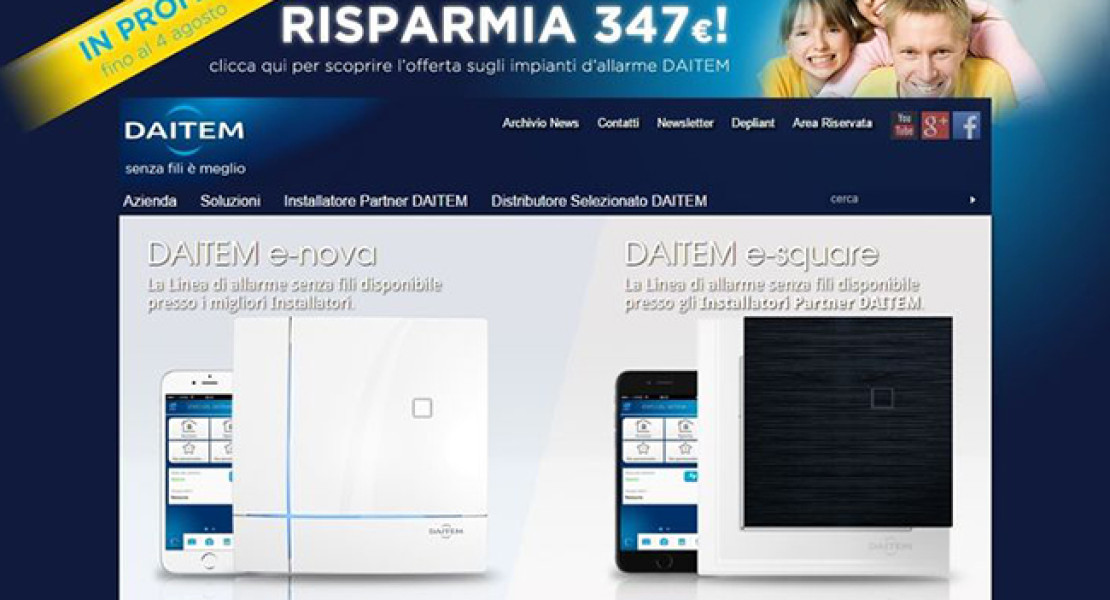 Daitem, il nuovo sito cambia la comunicazione