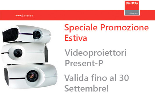 Videoproiettori Barco: la promozione è fino al 30 settembre