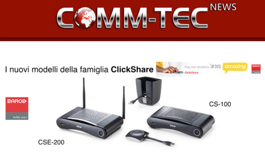 Barco ClickShare, da oggi nuovi modelli