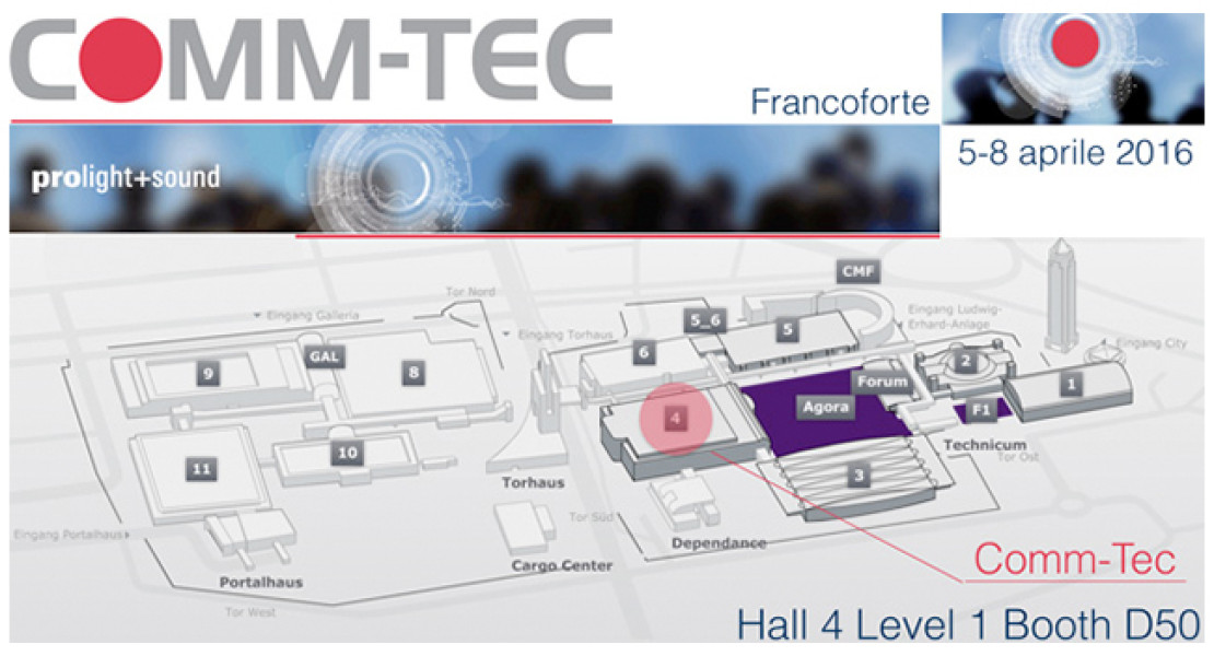 Comm-Tec partecipa a Prolight+Sound