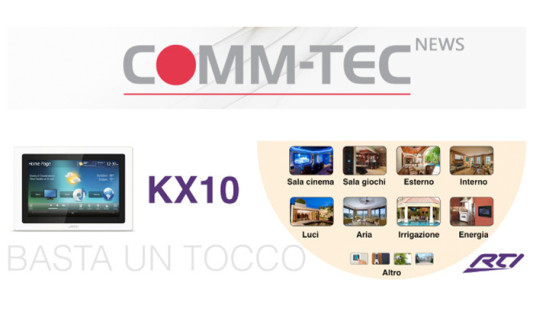 RTI presenta il nuovo Touch-panel KX10