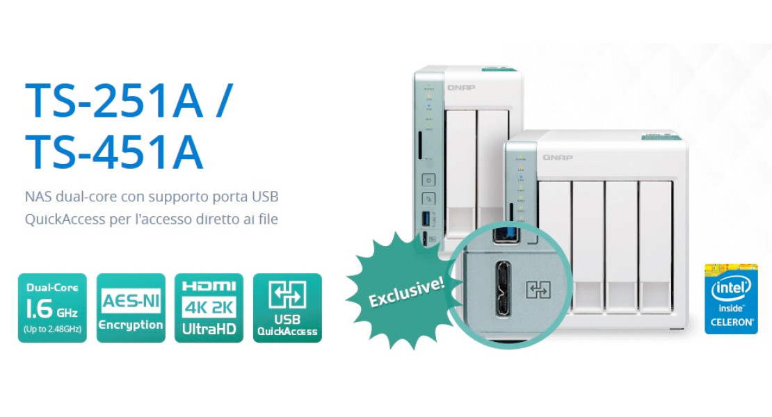 Nuovi NAS QNAP: QuickAccess e riproduzione video 4K