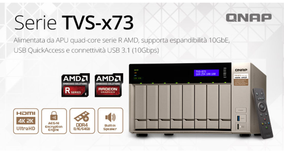 QNAP e AMD per il nuovo NAS no compromize