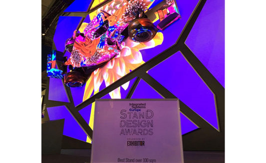 Epson vince il premio Stand Design Award di ISE 2017