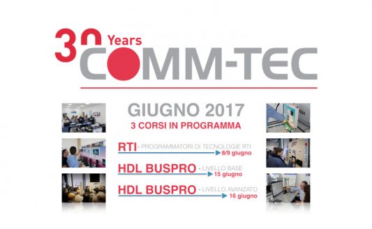 Training professionale: a giugno 3 corsi organizzati da Comm-Tec