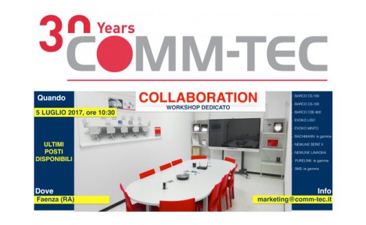 Collaboration, una giornata dedicata ai professionisti con Comm-Tec