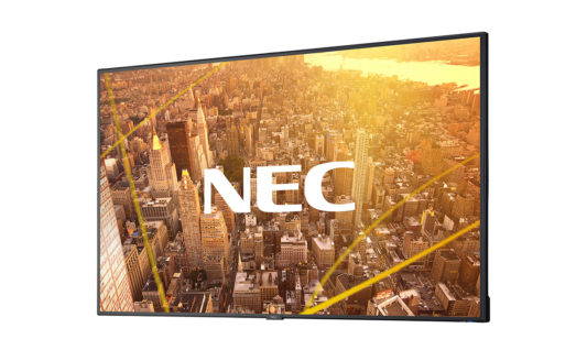 NEC, più semplicità di utilizzo con i display commercial Serie C