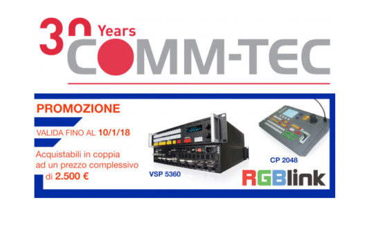 Per fine anno Comm-Tec lancia la promozione RGBLink