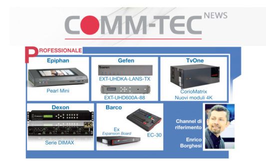 Comm-Tec Italia, tante novità per il canale professionale