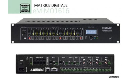 Ecler presenta la matrice digitale eMIMO1616