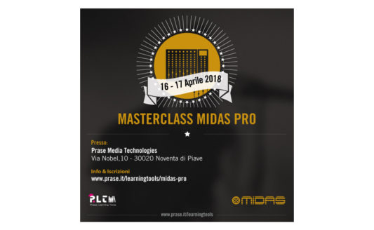 Corso Prase Masterclass Midas Pro, la certificazione arriva in due giorni
