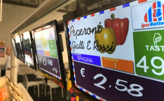 I display HANNspree migliorano l’esperienza di acquisto del cliente finale e ottimizzano il processo di pricing nel Retail e nelle attività commerciali