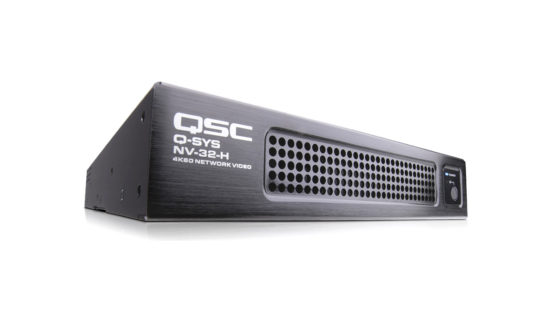 QSC NV-32-H, nasce la distribuzione video nativa all’interno dell’ecosistema Q-SYS