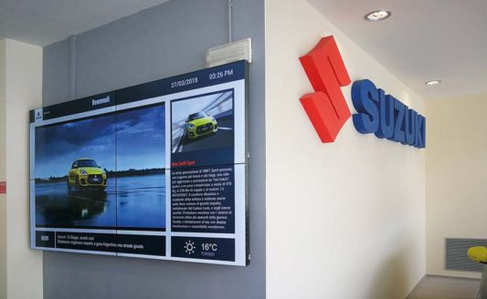 Il Digital Signage BenQ per Suzuki Italia
