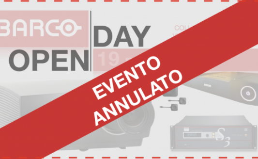 BARCO OPEN DAY: ANNULLATO