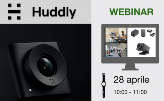 Webinar Huddly: martedì 28 aprile, dalle 10 alle 11