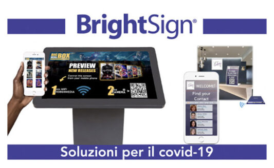 BrightSign soluzioni per contrastare il Covid-19