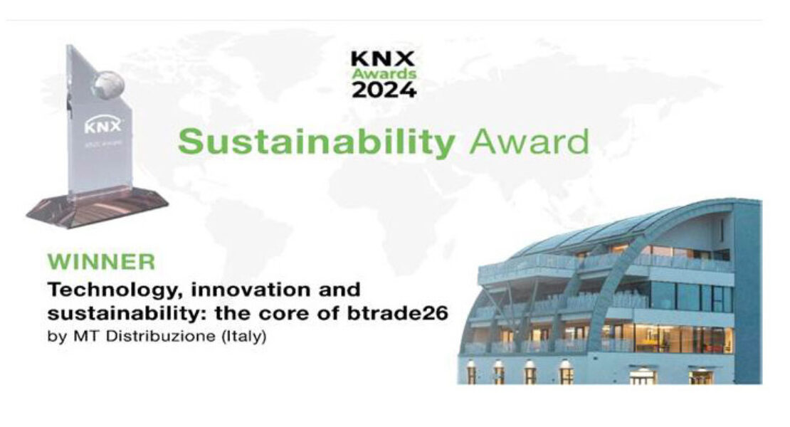 Btrade26 premiato ai KNX Award 2024 nella categoria Sostenibilità
