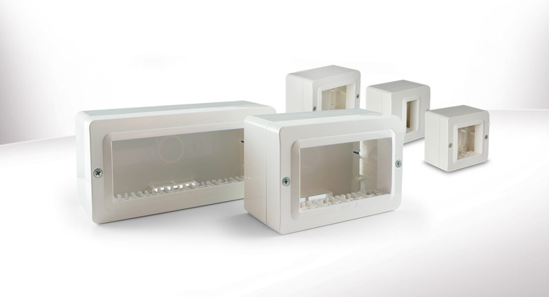 Contenitori autoportanti IP40 per mini-canali AVE