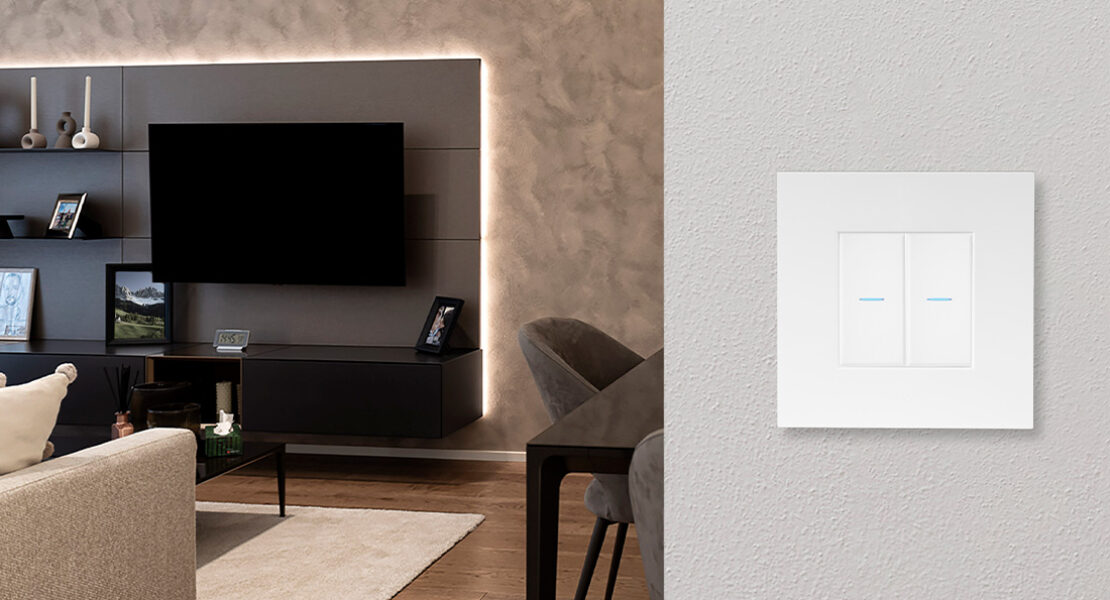 AVE Whitek 44: comandi assiali e placche ultrasottili Easy Smart 44