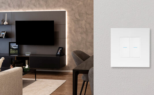 AVE Whitek 44: comandi assiali e placche ultrasottili Easy Smart 44