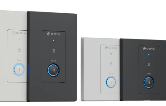 Q-Sys QIO Series, pannelli Bluetooth da parete