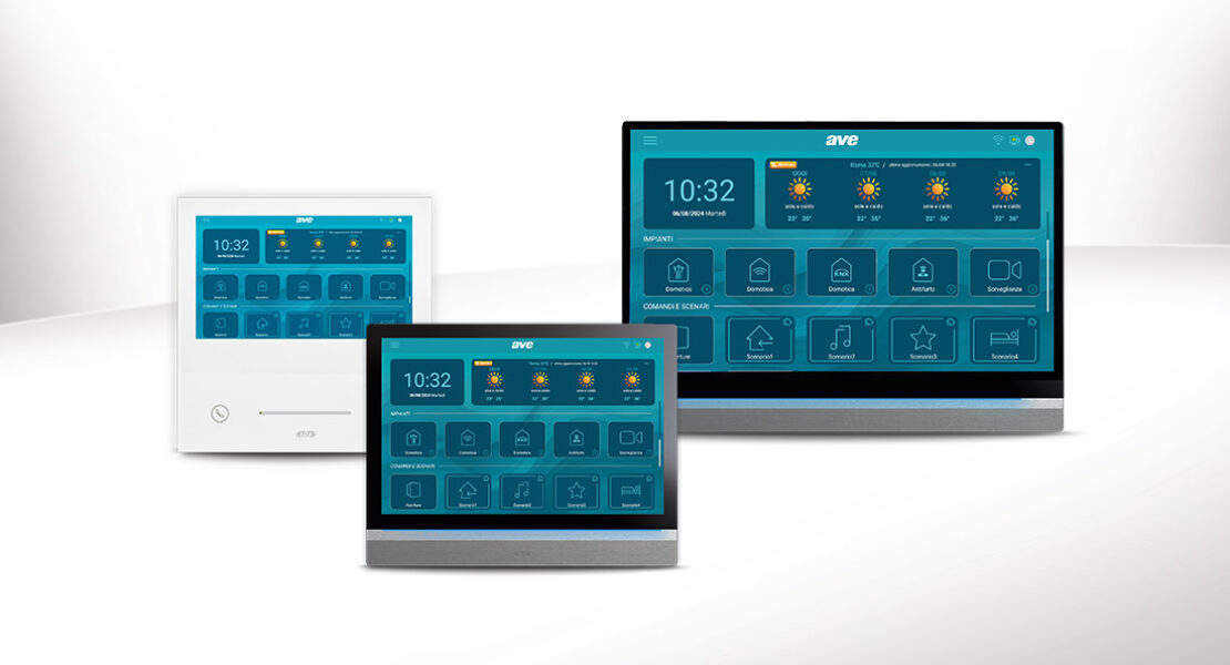 La nuova generazione di monitor AVE per la smart home